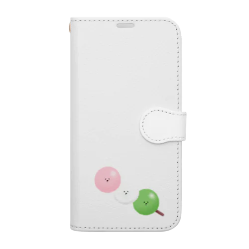 お花見ビションフリーゼ Book-Style Smartphone Case