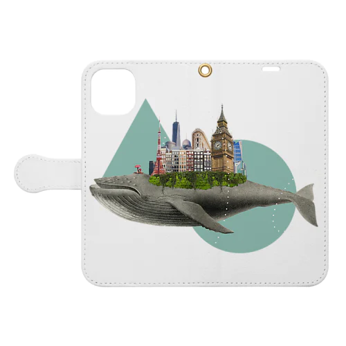 whale city Book-Style Smartphone Case