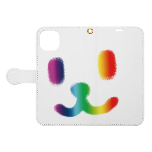 Smile Face Rainbow Book-Style Smartphone Case