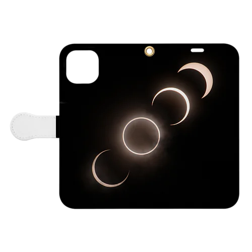 金環日食 - Annular Solar Eclipse - Book-Style Smartphone Case