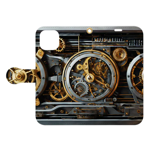 mechanism-clock-02 Book-Style Smartphone Case