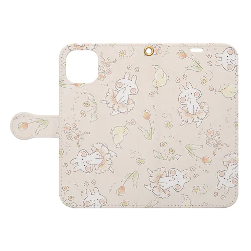 春うさぎ Book-Style Smartphone Case