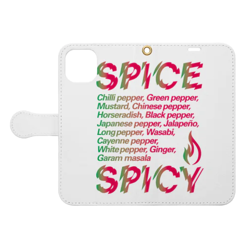 SPICE SPICY（Chili） 手帳型スマホケース