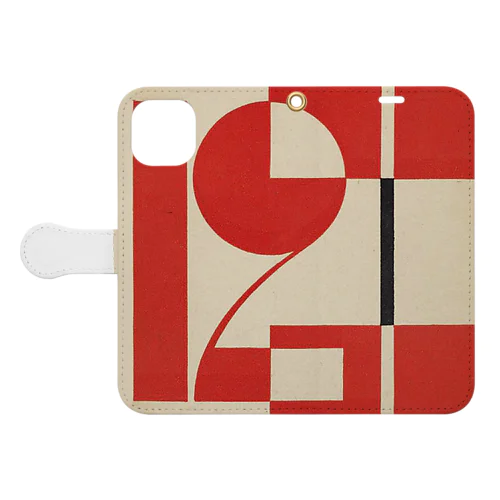 ロシア　紅白１２ Book-Style Smartphone Case