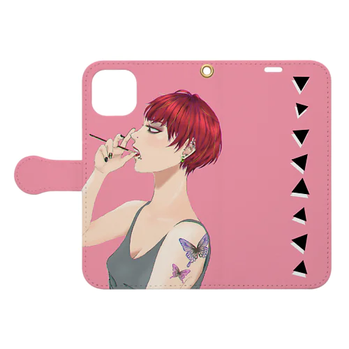 ポ☆キー！☆ッキー！ポッ☆ー！ Book-Style Smartphone Case