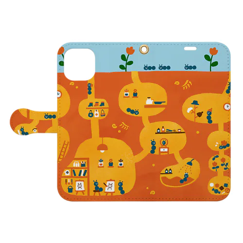 ありのせいかつ Book-Style Smartphone Case