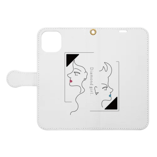 Diamond girl Book-Style Smartphone Case