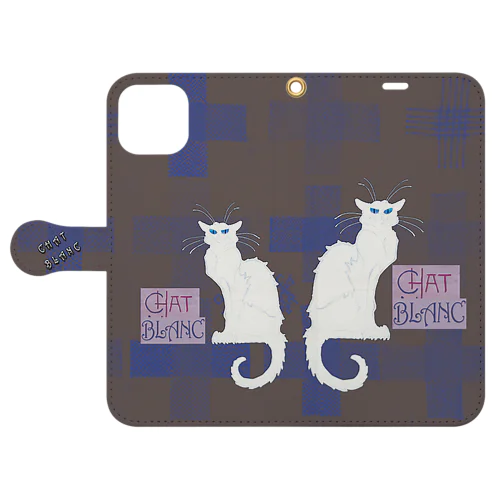 CHAT BLANCー０Q５ Book-Style Smartphone Case