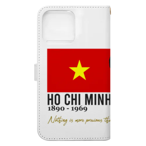 HO CHI MINH 手帳型スマホケース