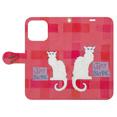 CHAT BLANCー０Q3 Book-Style Smartphone Case