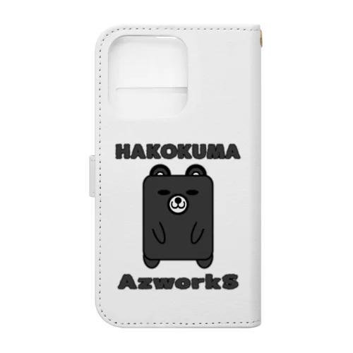 ハコクマ（黒） Book-Style Smartphone Case