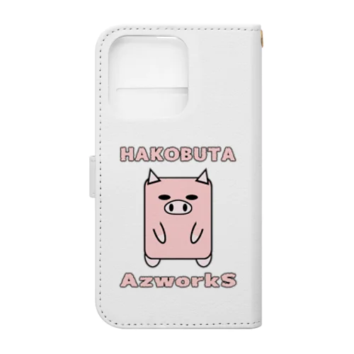 ハコブタ（ピンク） Book-Style Smartphone Case