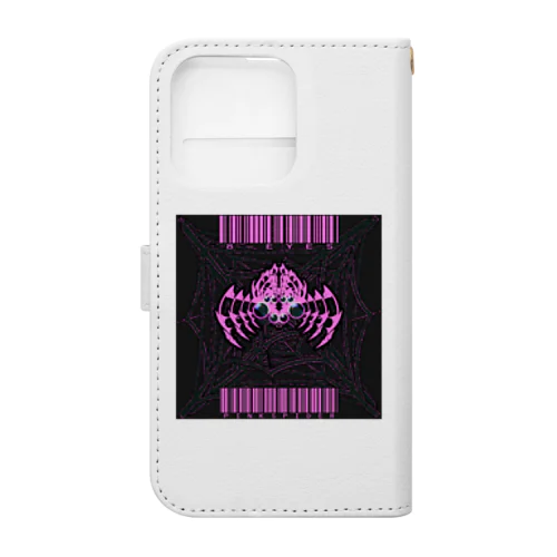 8-EYES PINKSPIDER BLK Book-Style Smartphone Case