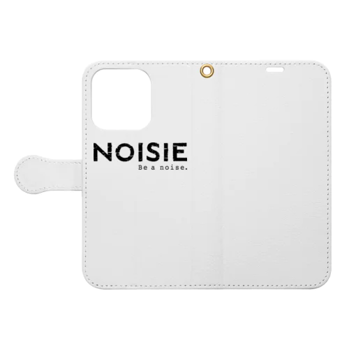 『NOISIE』BLACKロゴシリーズ Book-Style Smartphone Case