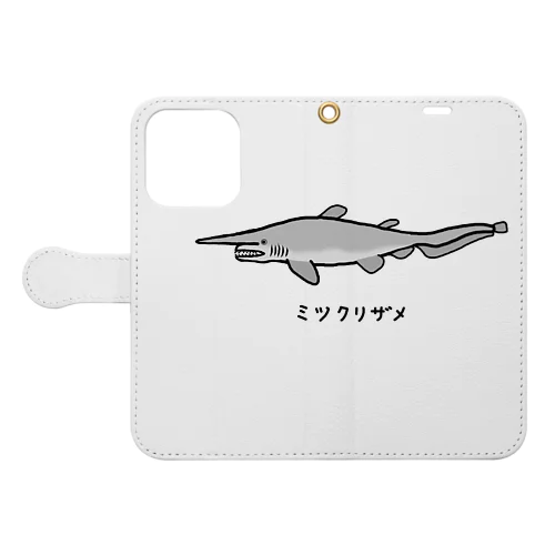 【魚シリーズ】ミツクリザメ♪230724 手帳型スマホケース