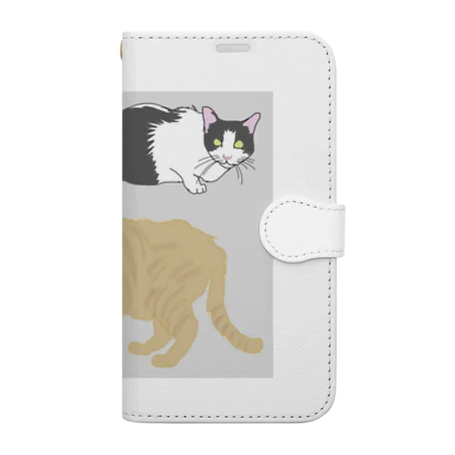 猫と猫 Book-Style Smartphone Case