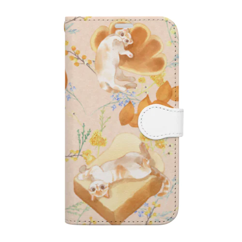 パンとねこ Book-Style Smartphone Case