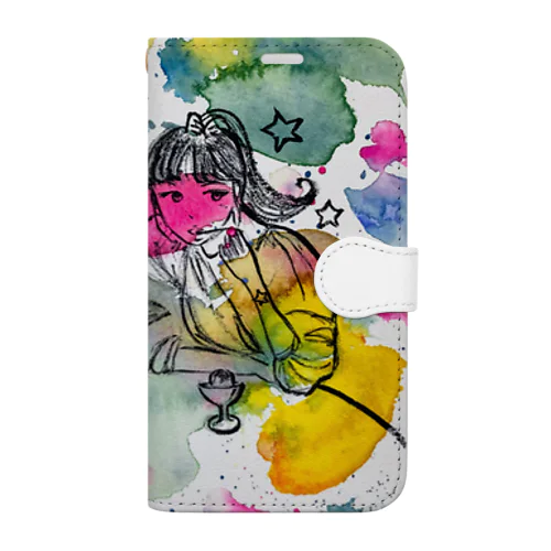 イラストあいすくりぃむ Book-Style Smartphone Case