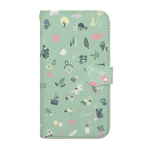 北欧なゆるウマ Book-Style Smartphone Case