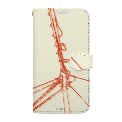 In+u1t0N #05 ブラー Book-Style Smartphone Case