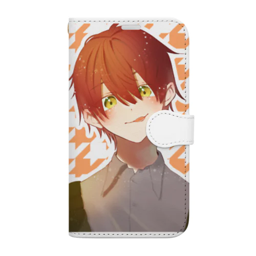 舌ぺろ男子 Book-Style Smartphone Case