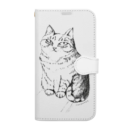 猫のウサコちゃん Book-Style Smartphone Case