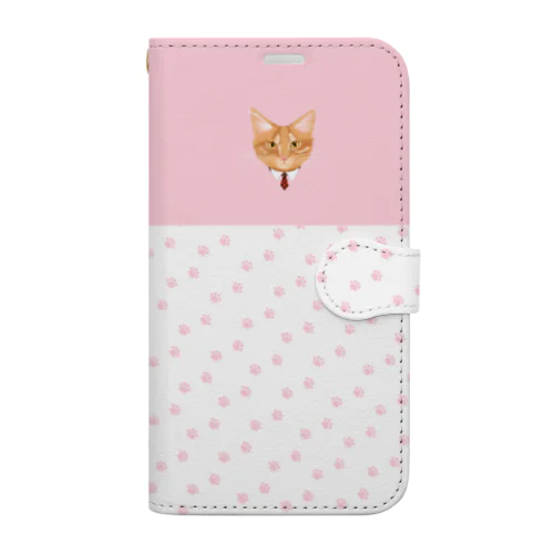 【ももいろ】わんぽいんとれおんくん Book-Style Smartphone Case