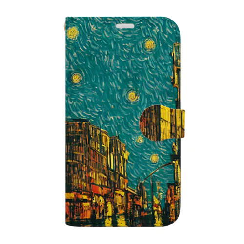 night sky after rain Book-Style Smartphone Case