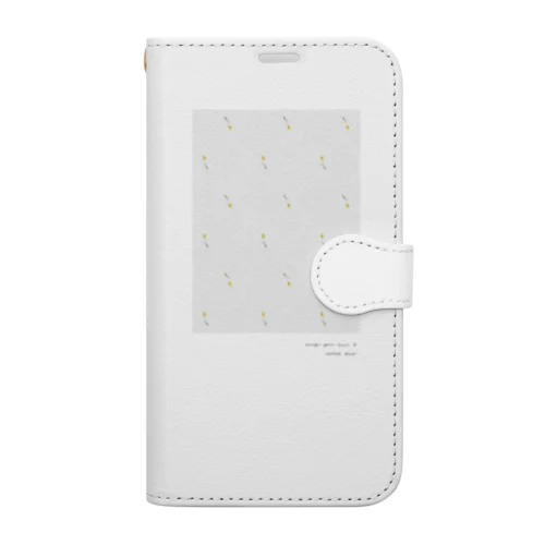 Yellow Flower Pattern  Book-Style Smartphone Case