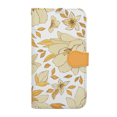 花柄22 Book-Style Smartphone Case