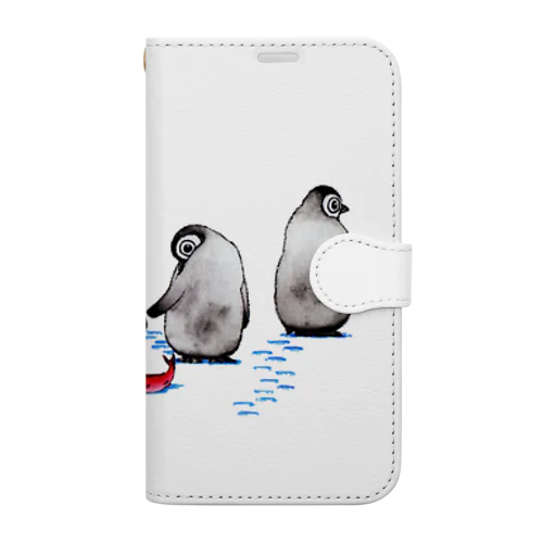 そらふぐ　むくむくぺんぎん Book-Style Smartphone Case