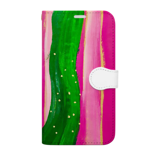 tooキュウリ Book-Style Smartphone Case