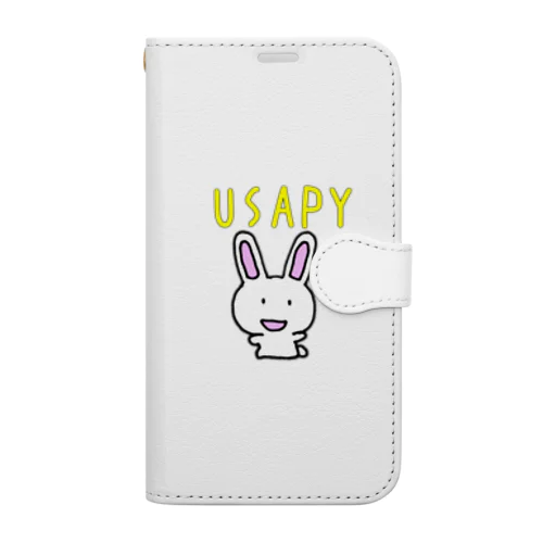 うさぎの　うさぴぃ Book-Style Smartphone Case