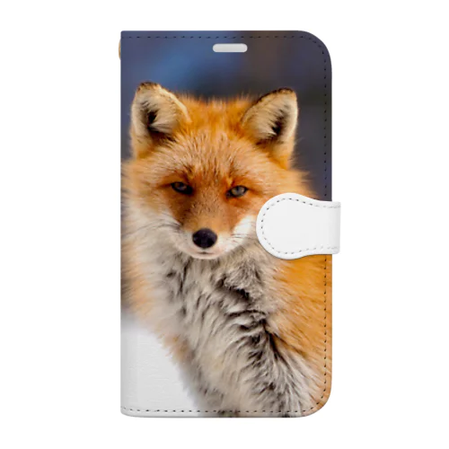 Nature of Hokkaido(Fox) Book-Style Smartphone Case