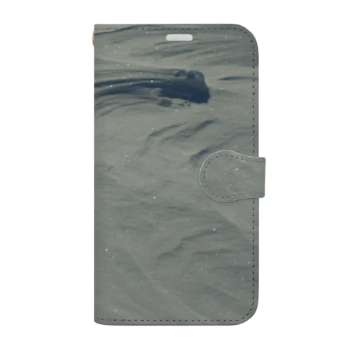 201602060941000 雪原の風紋 Book-Style Smartphone Case
