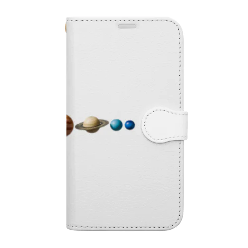 壮大な宇宙！太陽系惑星シリーズ Book-Style Smartphone Case