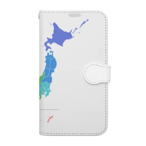 日本地図柄シリーズ Book-Style Smartphone Case