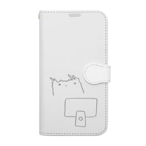 やんごとキャット・パソコン Book-Style Smartphone Case