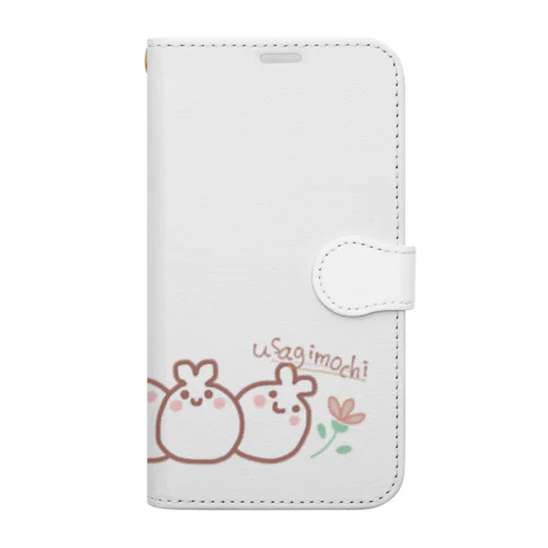 usagimochi 扇形 Book-Style Smartphone Case