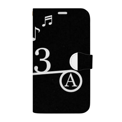 オースリー音符 Book-Style Smartphone Case