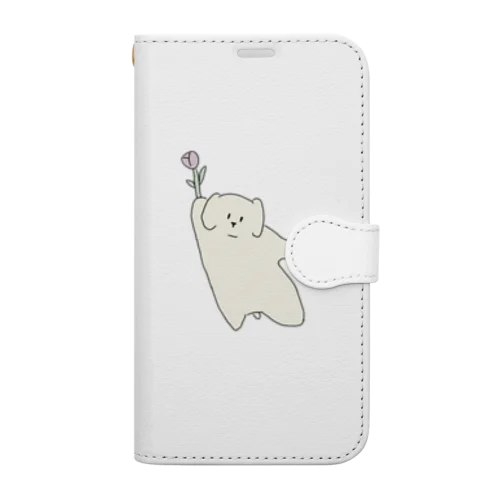 Roses and puppies Book-Style Smartphone Case