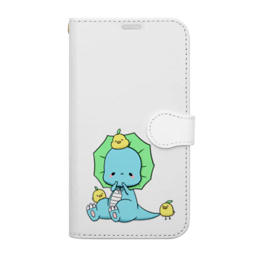 お座りえりまきティラノくん Book-Style Smartphone Case