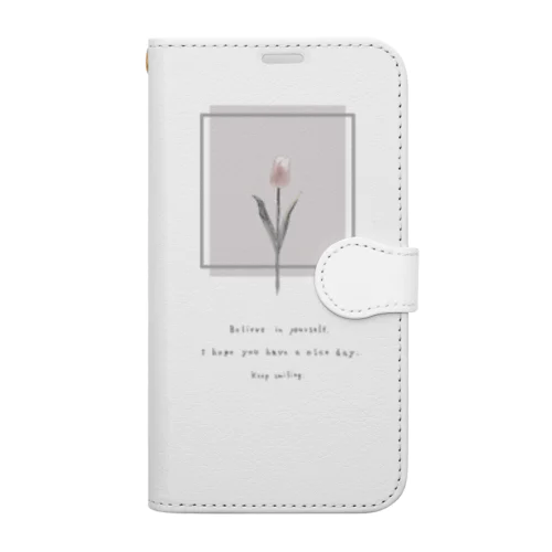 Mix Berry Milk Tea , Cherry Blossoms TULIP . Book-Style Smartphone Case