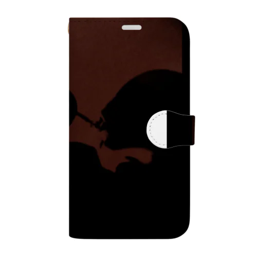 Japanolofi Records 9th Release mahogany tone Goods Book-Style Smartphone Case