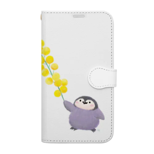 ペンギン　ミモザつかまえた！ Book-Style Smartphone Case