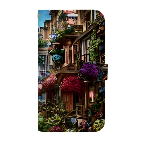 スチームパンク植物世界 Book-Style Smartphone Case