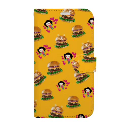 ハンバーガー  Book-Style Smartphone Case