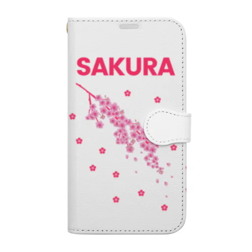 SAKURA 手帳型スマホケース