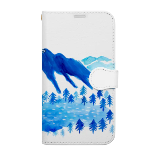 white summer mountain Book-Style Smartphone Case