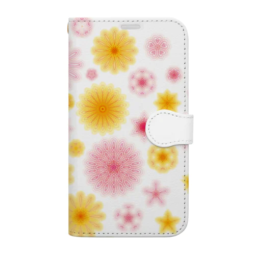 華やかな色合いの花柄 Book-Style Smartphone Case